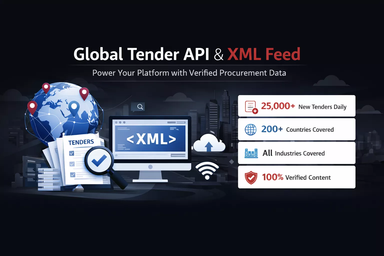 Global Tender API & XML Feed – Power Your Platform with Verified Procurement Data